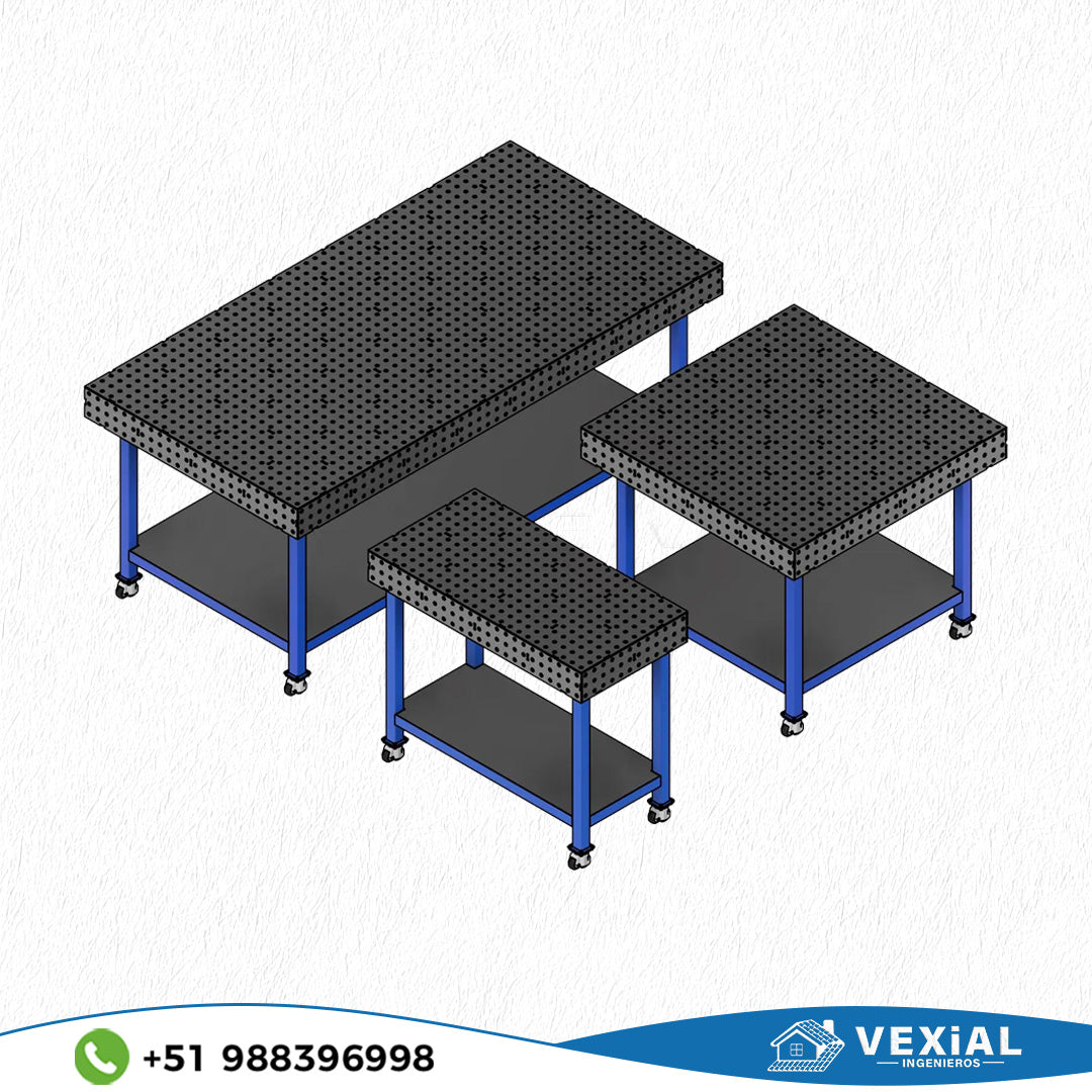 KIT DE PLANOS PARA MESAS DE SUJECIÓN PARA SOLDADOR (plancha 6 mm)