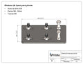 BASE GIRATORIA PARA TRONZADORA 14" - 4mm