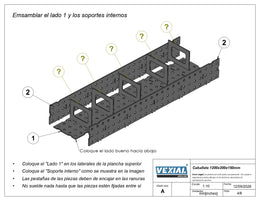 Planos para Caballete Modular de soldadura - Acero de 6mm o 1/4"