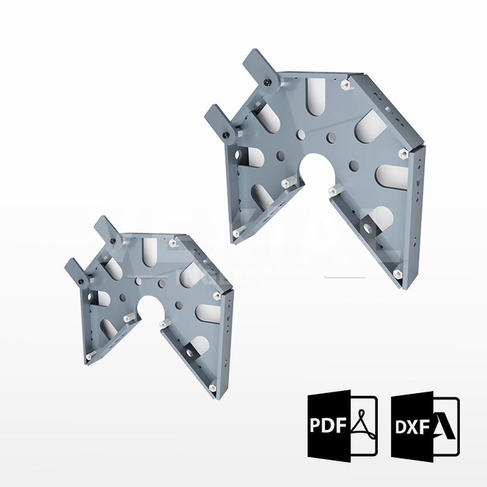 PLANOS PARA FABRICAR ESCUADRAS 3D DE SOLDADOR (plancha 6mm) (45° y 90°)