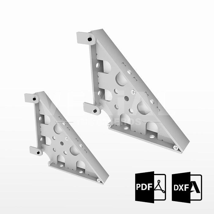 PLANOS PARA FABRICAR ESCUADRAS 3D DE SOLDADOR (plancha 6mm) (45° y 90°)