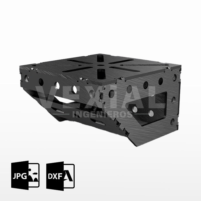 PLANOS PARA EXTENSION MULTIPLE 200x200x150x6mm