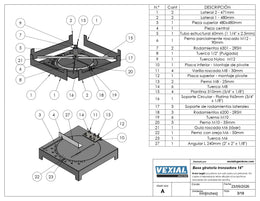 Planos de Base Giratoria para Tronzadora 14" - 4mm o 3/16"