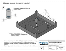 Planos de Base Giratoria para Tronzadora 14" - 4mm o 3/16"