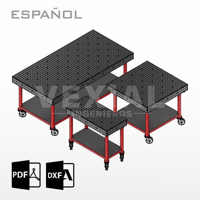 PLANOS PARA MESAS DE SUJECIÓN DE SOLDADOR (plancha 10mm)
