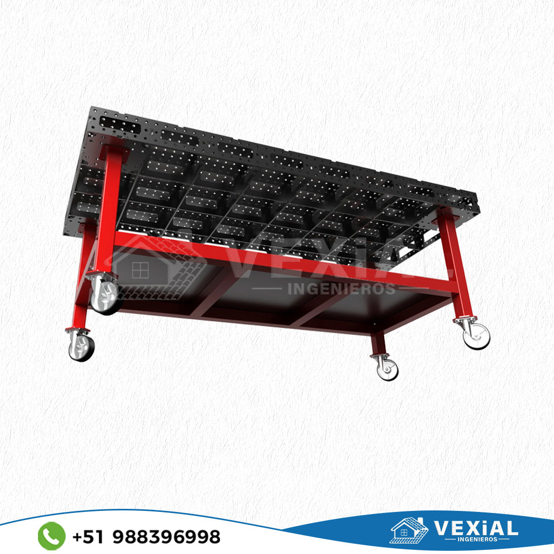 MESA DE SUJECIÓN PARA SOLDADOR (2400x1200x1000(h)mm) (plancha 9mm)