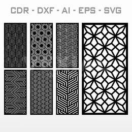 PAQUETE DISEÑO CELOSIAS - #003 (CDR, DXF, AI, EPS, SVG)