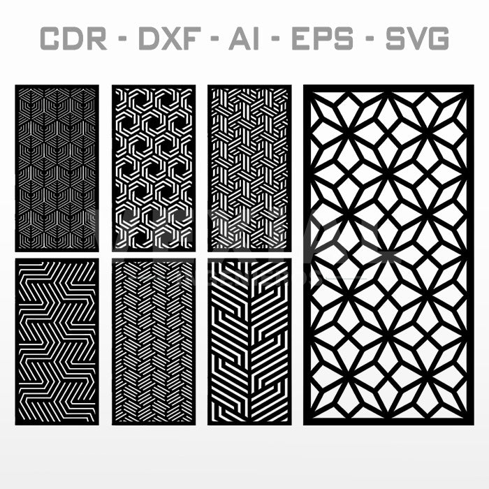 PAQUETE DISEÑO CELOSIAS - #003 (CDR, DXF, AI, EPS, SVG)