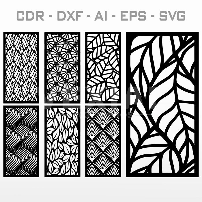 PAQUETE DISEÑO CELOSIAS - #008 (CDR, DXF, AI, EPS, SVG)