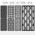 PAQUETE DISEÑO CELOSIAS - #009 (CDR, DXF, AI, EPS, SVG)