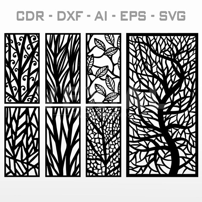PAQUETE DISEÑO CELOSIAS - #010 (CDR, DXF, AI, EPS, SVG)