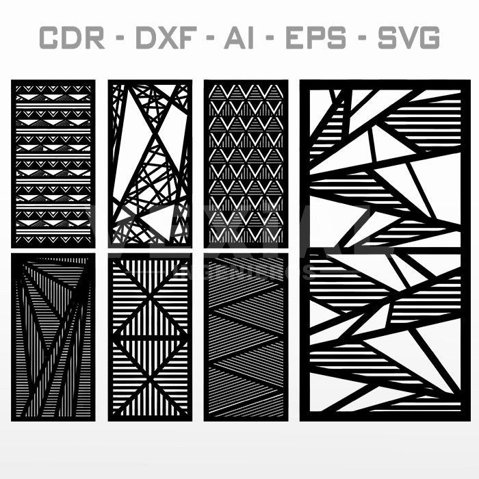 PAQUETE DISEÑO CELOSIAS - #012 (CDR, DXF, AI, EPS, SVG)
