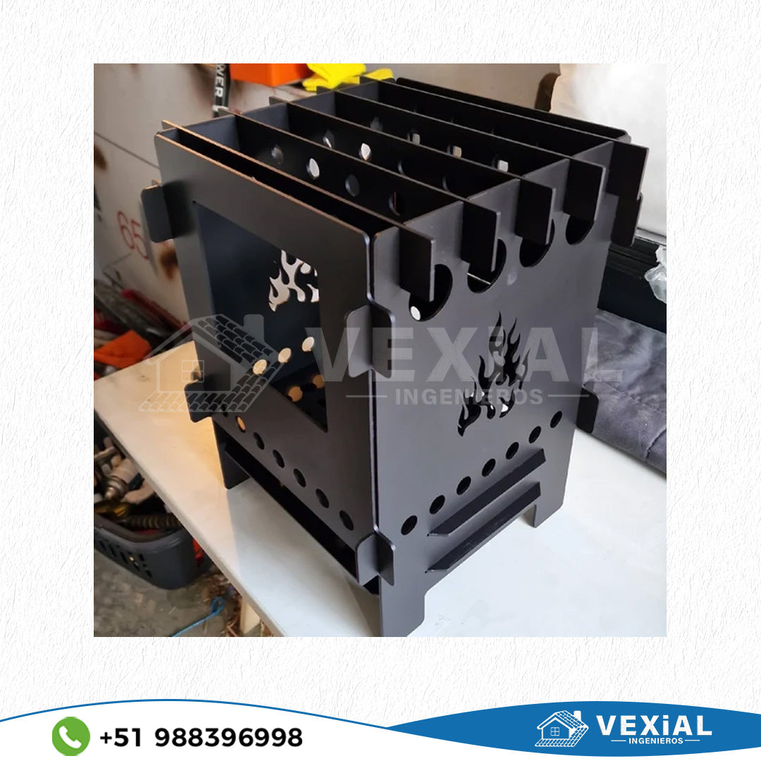 ARCHIVOS PARA FABRICAR HORNILLO PORTATIL PARA CAMPING (159x152x200(h) mm)