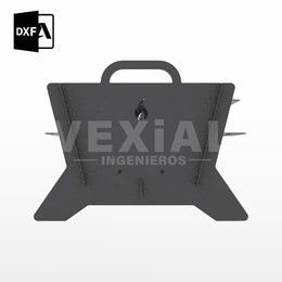 Planos Parrilla Portátil con Niveles (696 x 478 x 357(h)mm)