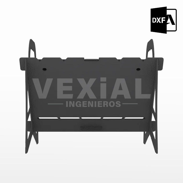 ARCHIVOS DXF PARA PARRILLA PORTATIL (309x300x250(h)mm) - MALETIN
