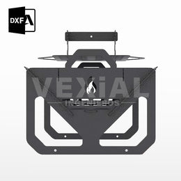 Planos Parrilla Portátil con Niveles (520x320x203+142(h)mm)