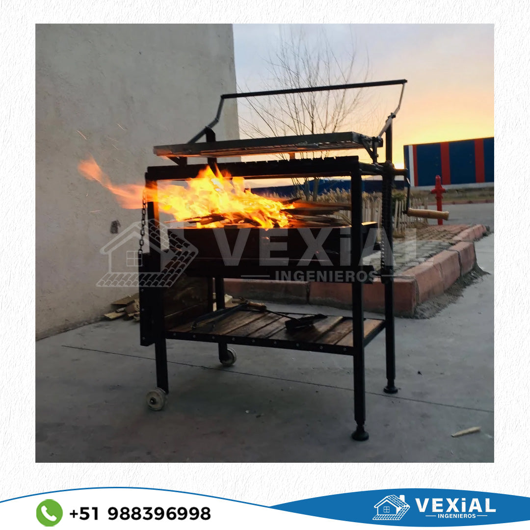 PLANOS PARA FABRICAR PARRILLA ROTATIVA SEMIAUTOMATICA (870x800x1115(h)mm)