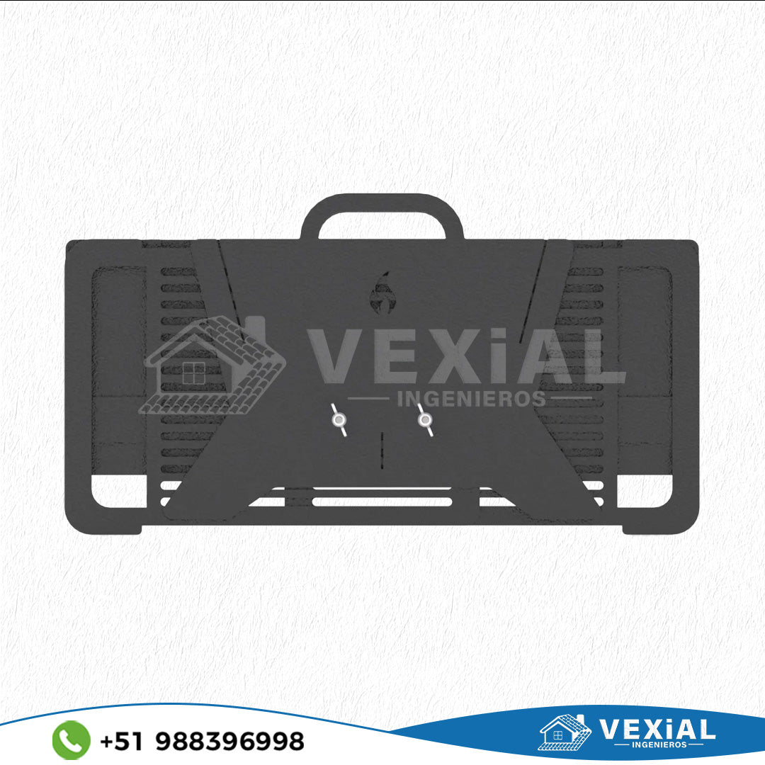 ARCHIVOS DXF PARA PARRILLA PEGLABLE (696 x 478 x 357(h)mm) - MALETIN