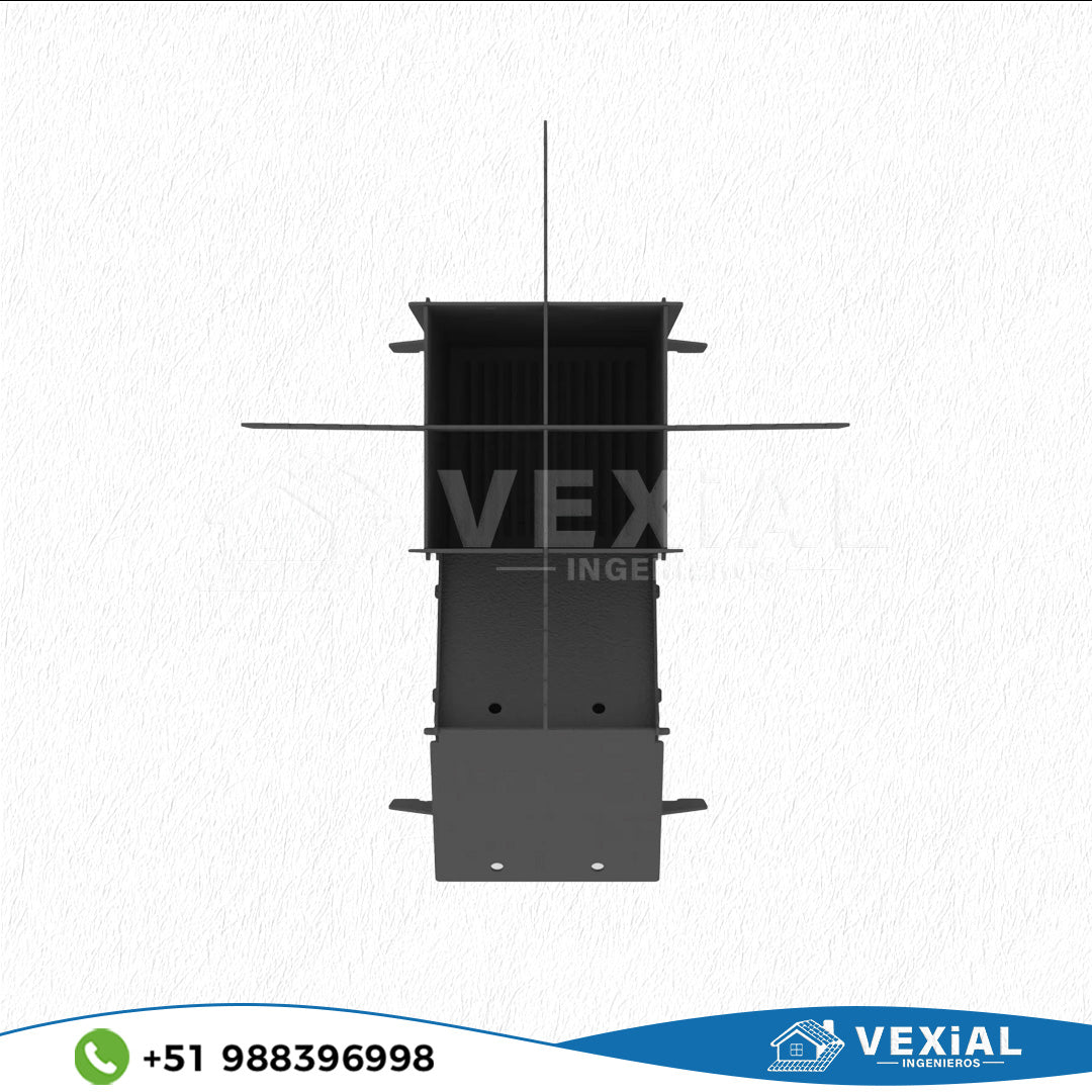 ARCHIVOS DXF PARA PARRILLA BASE COHETE ((465 x 459 x 465(h)) - MALETIN