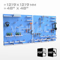 PLANOS PARA ORGANIZADOR DE HERRAMIENTAS SLOTWALL/PEGBOARD (1200x1200) (1200x600)