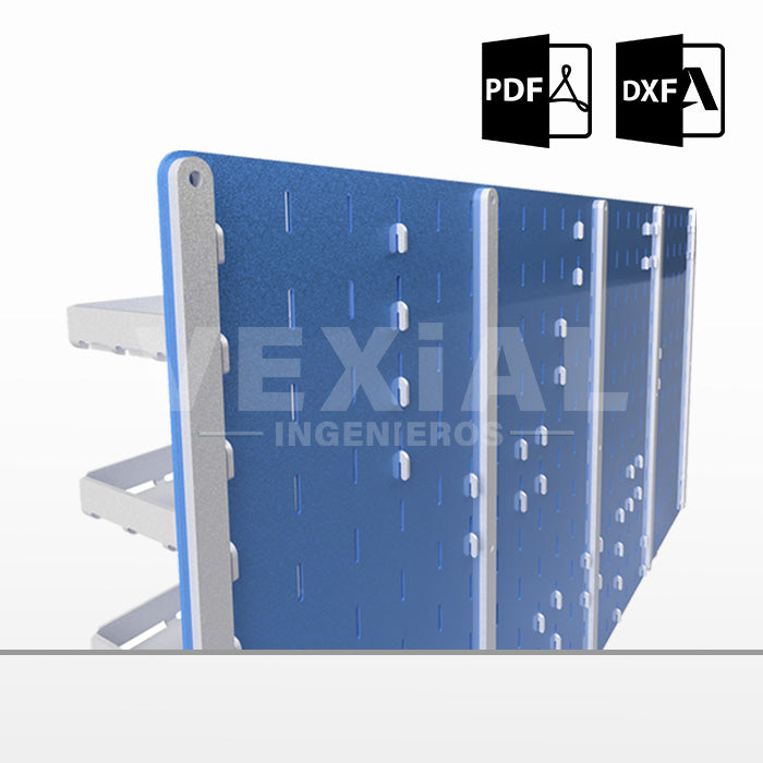 PLANOS PARA ORGANIZADOR DE HERRAMIENTAS SLOTWALL/PEGBOARD (1219x1219) (1219x609)