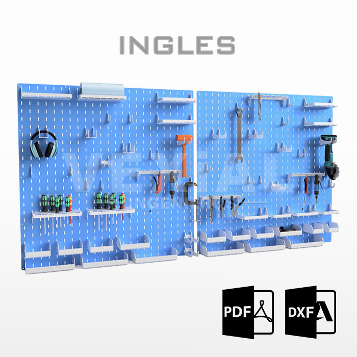 PLANOS PARA ORGANIZADOR DE HERRAMIENTAS SLOTWALL/PEGBOARD (1219x1219) (1219x609)