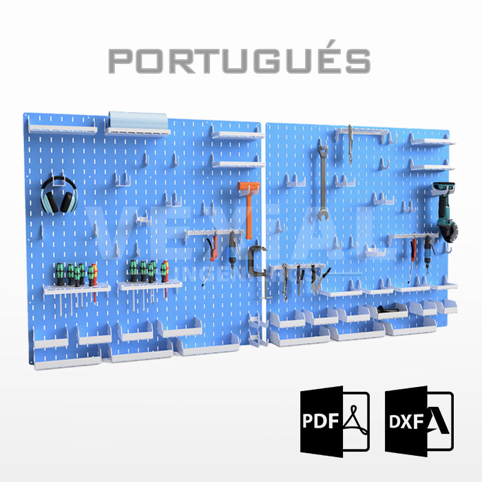PLANOS PARA ORGANIZADOR DE HERRAMIENTAS SLOTWALL/PEGBOARD (1219x1219) (1219x609)
