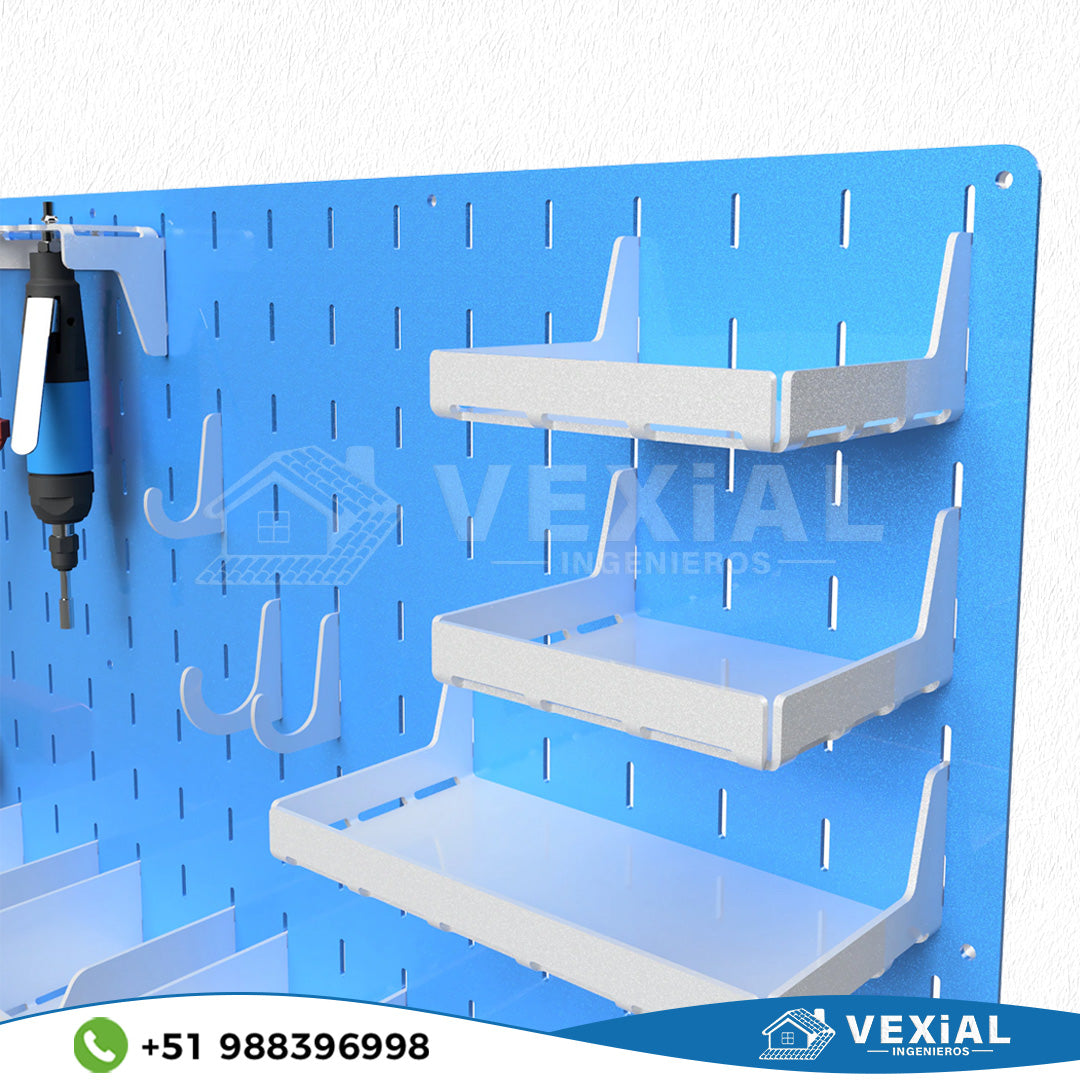 PLANOS PARA ORGANIZADOR DE HERRAMIENTAS SLOTWALL/PEGBOARD (1200x1200)(1200x600)