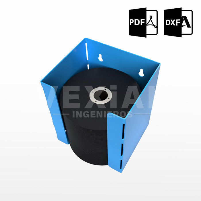 PLANOS PARA DISPENSADOR DE DISCOS DE CORTE, PARA DISCOS DE 4.5" a 5"