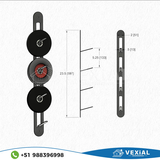 PLANOS PARA SOPORTE PARA DISCOS DE CORTE DE PARED (4,5 y 5 PULGADAS)