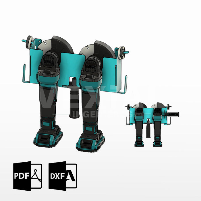 PLANOS PARA SOPORTE DE PARED AMOLADORA ANGULAR 4,5"