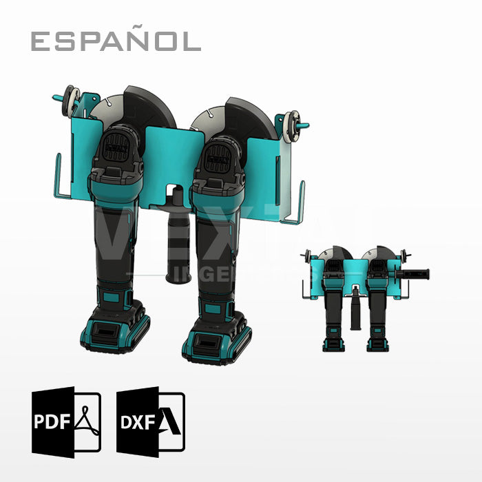 PLANOS PARA SOPORTE DE PARED AMOLADORA ANGULAR 4,5"