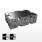 PLANOS PARA FABRICAR BLOQUE DE FIJACIÓN 25x50x75mm (plancha 6mm) (2 versiones)
