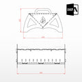 ARCHIVOS DXF PARA BRASERO PORTATIL (505x414x250(h)mm) - MALETIN