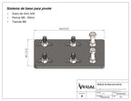 BASE GIRATORIA PARA TRONZADORA 14" - 4mm