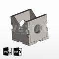 BLOQUE EN "V" AJUSTABLES PARA MESAS DE SUJECION (50x50x50mm)