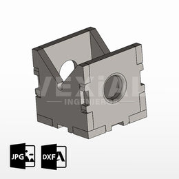 BLOQUE EN "V" AJUSTABLES PARA MESAS DE SUJECION (50x50x50mm)