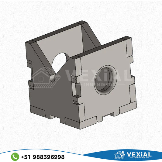 BLOQUE EN "V" AJUSTABLES PARA MESAS DE SUJECION (50x50x50mm)