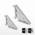 PLANOS PARA FABRICAR ESCUADRAS 3D DE SOLDADOR (plancha 6mm) (45° y 90°)