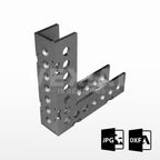 ARCHIVOS PARA FABRICAR ESCUADRAS L 90° (50 × 200 × 200 mm)