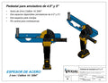 Planos de Pedestal para Amoladora 4.5" y 5" - Acero de 2mm (calibre 14)