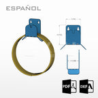 PLANOS GANCHO DE PARED PARA GUARDAR EXTENSION ELECTRICA