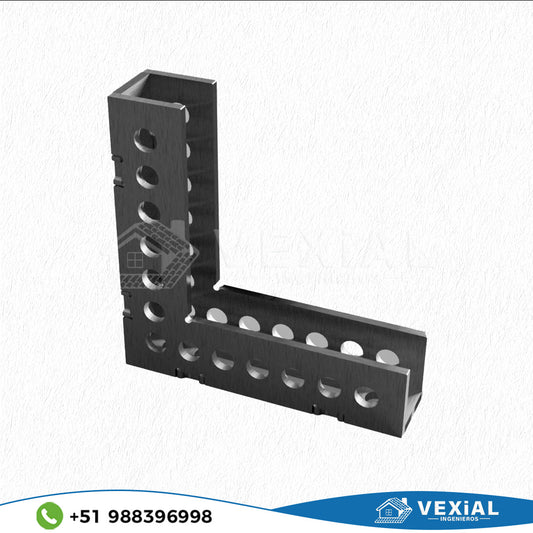 ARCHIVOS PARA FABRICAR ESCUADRAS L 90° (50 × 200 × 200 mm)