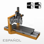 PLANOS FRESADORA CNC DE METAL - AREA DE TRABAJO (800×350×200mm)