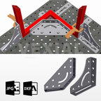 ARCHIVO DXF KIT DE HERRAMIENTAS PARA MESA DE SUJECION 20 PZS (plancha 1/4 o 6mm)