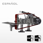 PLANOS PARA FABRICAR LIJADORA DE CORREA - INCLINACIÓN 90°