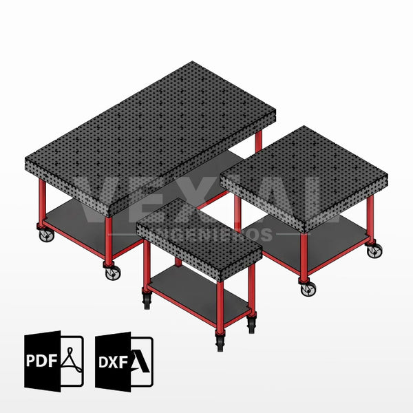 PLANOS PARA MESAS DE SUJECIÓN DE SOLDADOR (plancha 10mm)