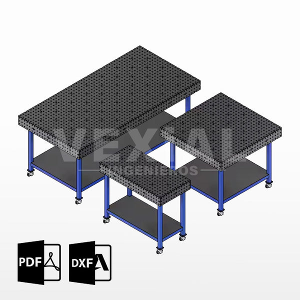 PLANOS PARA MESAS DE SUJECIÓN PARA SOLDADOR (plancha 6 mm)
