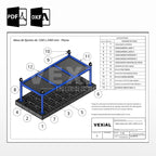 PLANOS PARA MESAS DE SUJECIÓN PARA SOLDADOR (plancha 6 mm)