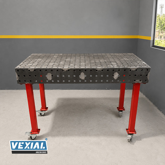 Mesa Industrial para Soldador - 1200x600mm - Chapa 6mm (1/4")